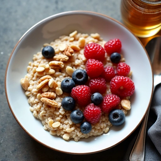 Imagen de un plato de desayuno saludable
