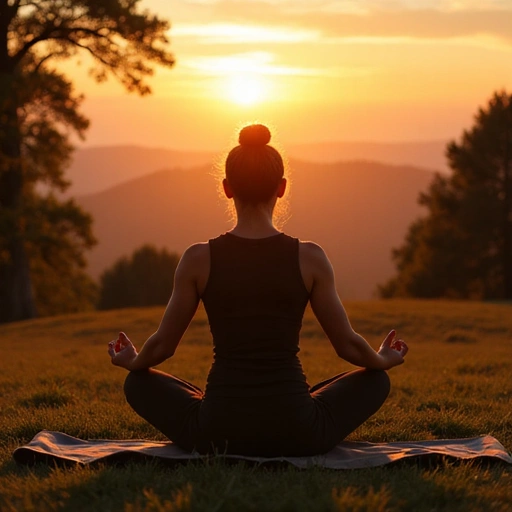 Imagen de persona haciendo yoga